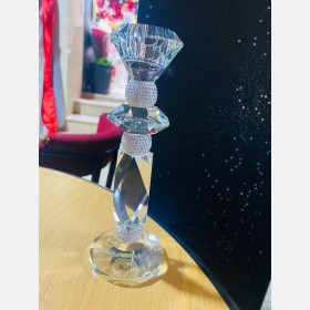 مسكة كريستال وقاعدة شمع
